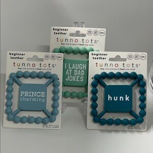 Tunno Tots Teether Set in Blue and Green